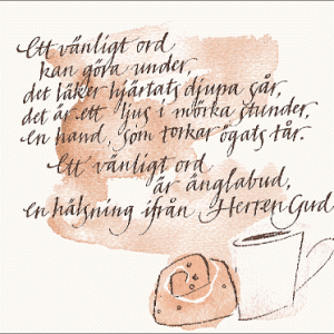 Kort 1, Ett vänligt ord