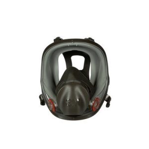 3M Helmask inklusive P3-filter (FFP3) och desinfektionsvätska.