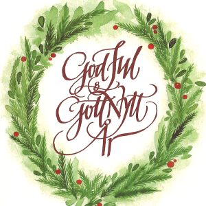 Kort 47 God Jul krans