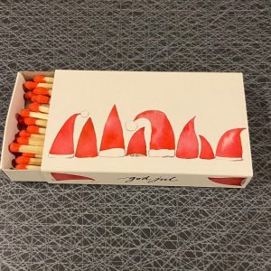 Tändsticksask Tomtar i djupsnö