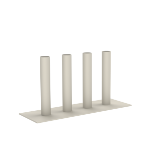 Silhouette Ljusstake sandgrå – MK Design Studio