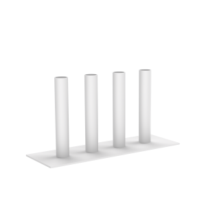 Silhouette Ljusstake vit – MK Design Studio