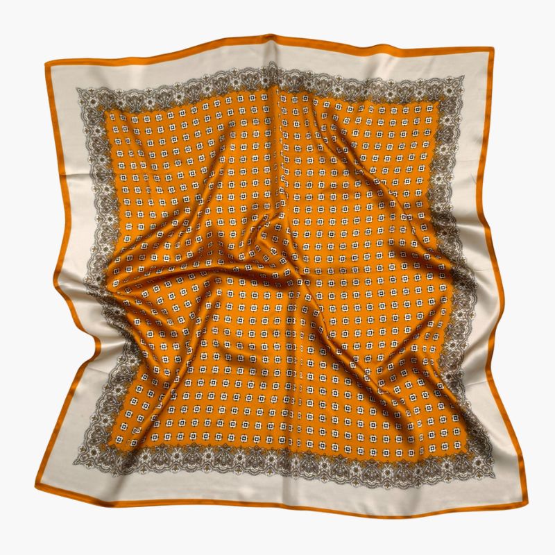 Sidenscarf | Sunrise Orange| 90 CM
