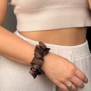 SIDEN SCRUNCHIE ORIGINAL (3-pack) - CHOKLAD