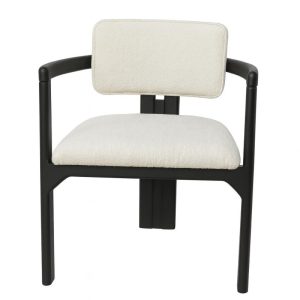 Karm Stol Beige ( Svart Ram )