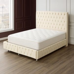 Luna Säng 160*200 Beige Med Madrass