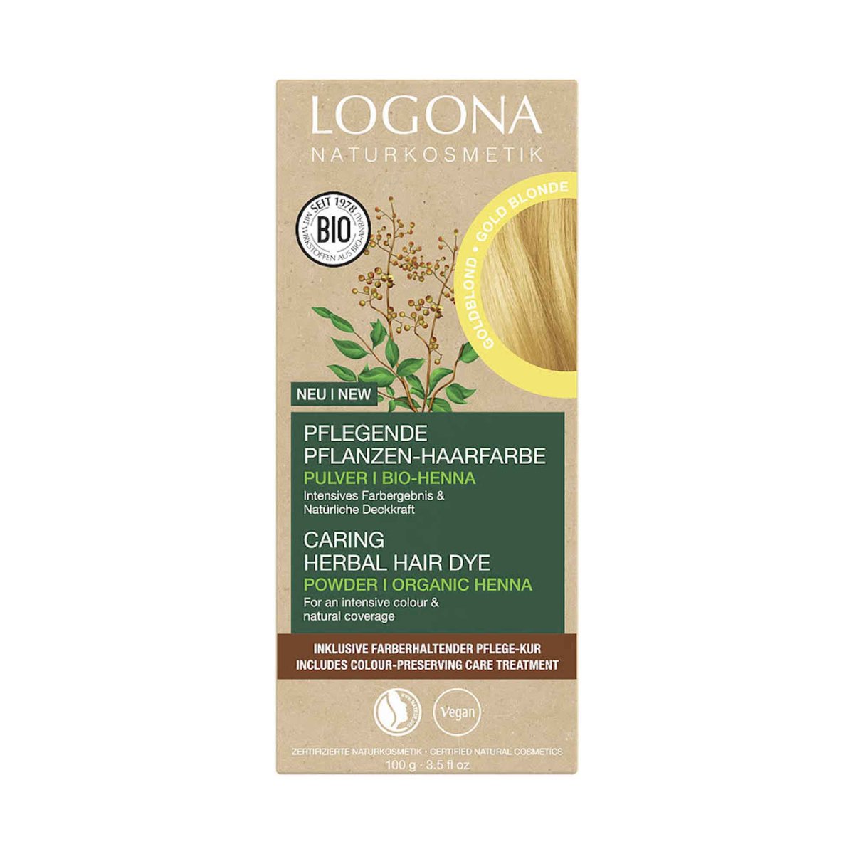 Örthårfärg Gold Blonde, 100 g - Bild 2