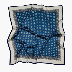 Sidenscarf | Navy Blue | 90 CM